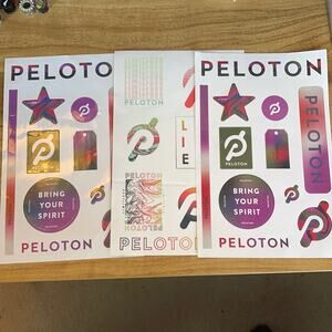 3 sheets of Peloton stickers- NEW!!